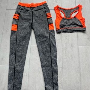 Athletic Top and leggings set